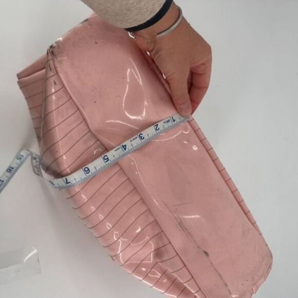 Ted Baker London Women's Patent Leather Quilted Tote Handbag Pink Size Large‎ - Picture 16 of 16